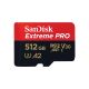 2. SANDISK EXTREME PRO microSDXC 512 GB 200/140 MB/s A2