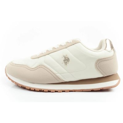 2. US Polo Assn Sportschuhe, Sneaker für Damen, modisch, bequem, ecru