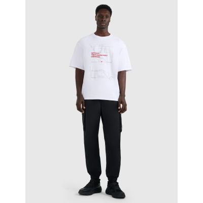 3. Oversize-T-Shirt für Herren mit Aufdruck 4F 4FRAW25TTSHM3257-10S