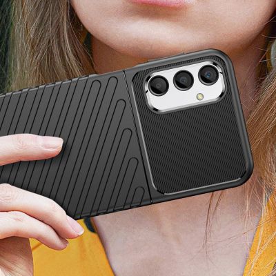 5. Thunder Case Hülle für Samsung Galaxy A24 4G Silikon Armor Case schwarz