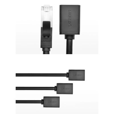 9. Ugreen NW112 11282 Netzwerk-Ethernet-Kabel RJ45 (weiblich) – RJ45 (männlich) F/UTP Cat. 6 1 Gbit/s 3 m – schwarz