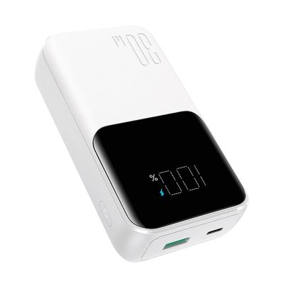 7. Mini-Powerbank mit integrierten Kabeln Joyroom JR-PBC06 30W 10000mAh - Weiß