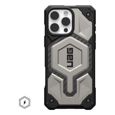 UAG Monarch Pro Schutzhülle für iPhone 16 Pro Max, kompatibel mit MagSafe (Titan)