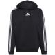 2. adidas Essentials Fleece-Hoodie für Herren mit 3 Streifen, Schwarz, KY6602