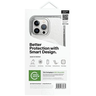 7. Uniq LifePro Xtreme Magclick Ladehülle für iPhone 15 Pro Max – Transparentes Silber