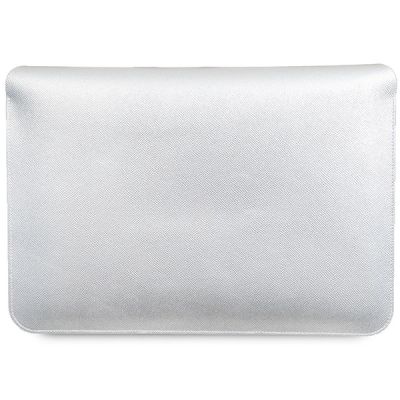 3. Hello Kitty PU-Metall-Logo-Hülle für einen 14-Zoll-Laptop – Silber