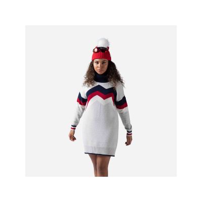 3. Rossignol W Mountain Strickkleid Pullover Grau