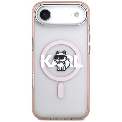 3. Karl Lagerfeld IML Choupette Sketch Logo MagSafe Hülle für iPhone 17 Air - Pink