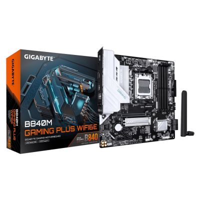 5. GIGABYTE B840M GAMING PLUS WIFI6E AMD B840 Sockel AM5 Micro-ATX