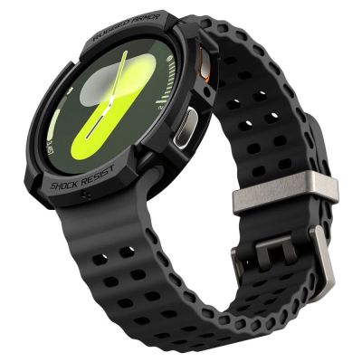 13. Spigen Rugged Armor Case für Samsung Galaxy Watch 8 44 mm - Mattschwarz