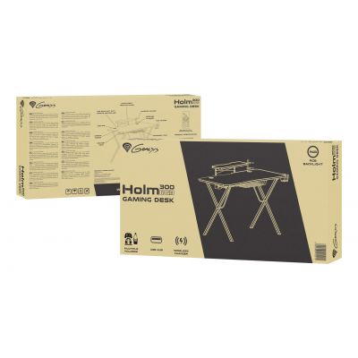 9. GENESIS HOLM 300 RGB-GAMING-SCHREIBTISCH