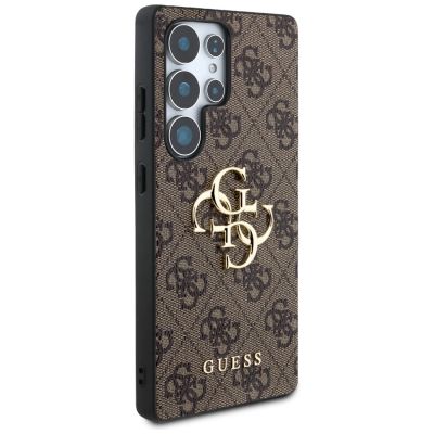 4. Guess Big 4G Logo Classic Logo Hülle für Samsung Galaxy S25 Ultra braun