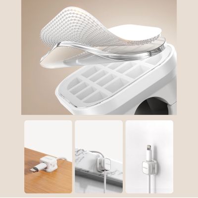 10. Joyroom JR-ZS368 magnetischer Kabelorganizer - weiß (6 Stück)