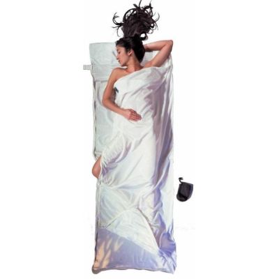 Cocoon Reisebettlaken-Kombination Seide/Baumwolle, Natur