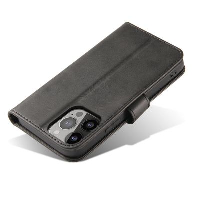 3. Magnethülle für Huawei Nova 12 mit Klappe und Portemonnaie – Schwarz