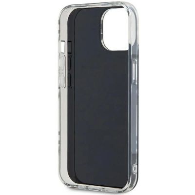7. DKNY IML Checkered Mono Pattern Hülle für iPhone 15 Plus / 14 Plus – Schwarz