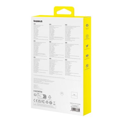 6. HUB Baseus PortalJoy Series 13in1 USB-C – 2x HDMI / DP / VGA / USB-A 3.1 / USB-C 3.1 / USB-A 2.0 / PD / RJ45 / SD / TF / AUX – grau