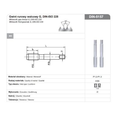 GEWINDESCHNEIDEMatrize G 1/2" NGRA/2 DIN-5157 HSS