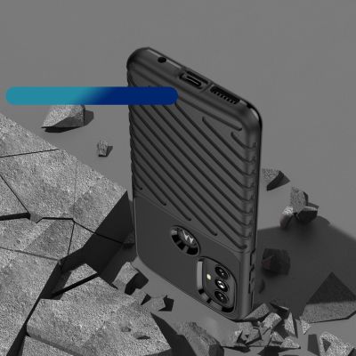 7. Thunder Case flexible gepanzerte Hülle für Motorola Moto G Power 2022 schwarz