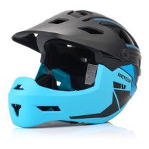 Meteor Hydra M Integral-Fahrradhelm 55-58 cm Schwarz/Blau