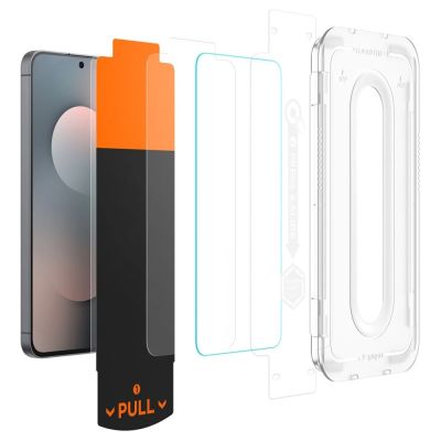3. Spigen Glas.tR „EZ Fit Pro“ Panzerglas, 2er-Pack für Samsung Galaxy S25 FE