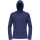 4. Herren-Sweatshirt Odlo TENCIA Midlayer-Hoodie mit durchgehendem Reißverschluss, blau
