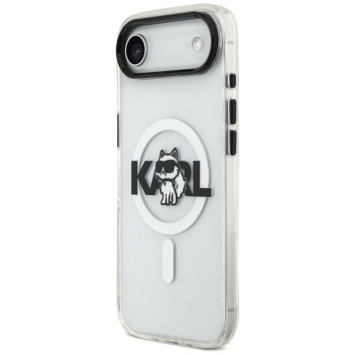 2. Karl Lagerfeld IML Choupette Sketch Logo MagSafe iPhone Air Hülle - Transparent