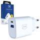 3mk FlowPower 25W 1A1C PD QC4+ Wandladegerät – Weiß