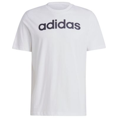 7. adidas Essentials Single Jersey Linear Logo-T-Shirt mit Stickerei M IC9276