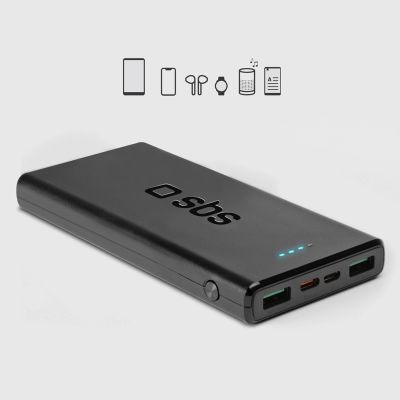 9. Powerbank SBS TTBB10000FASTPD20K 10000 mAh 20W mit Power Delivery - schwarz