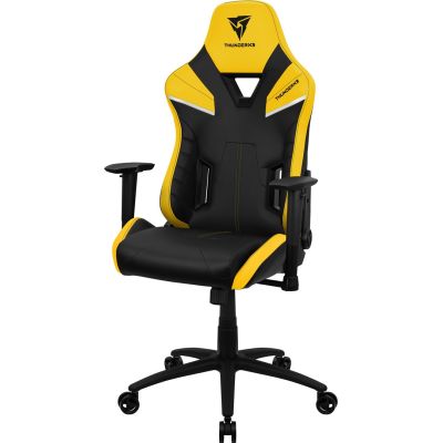 6. ThunderX3 TC5 Air Tech Universal-Gaming-Stuhl, gepolsterter Sitz, Schwarz, Gelb
