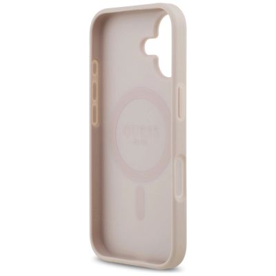 7. Guess 4G Circle Classic Logo MagSafe Case für iPhone 17 - Pink