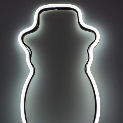 11. NEONSCHNEEMANN WEISS 81 LED BATTERIEBETRIEBEN 14,5x96CM LUCA