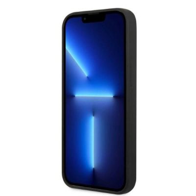 5. Guess GUHMP13LSPLK iPhone 13 Pro / 13 6.1" schwarz/schwarz Hartschale Silikon Logo Plate MagSafe