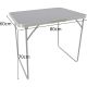 9. Klappbarer Campingtisch 80 x 60 x 70 cm, Grau