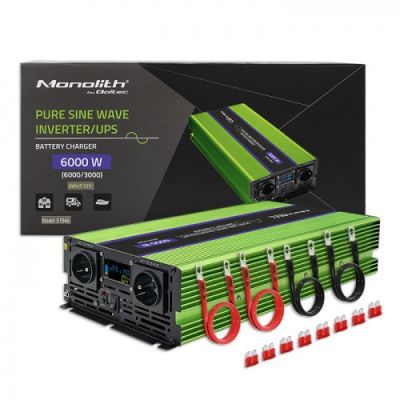3. Qoltec Monolith Netzteil/Wechselrichter Automatisch 6000 W Grün