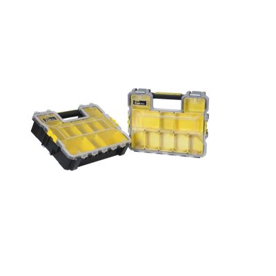 3. Stanley 1-97-518 Werkzeugkasten, Kleinteilebox, Kunststoff, Schwarz, Transparent, Gelb