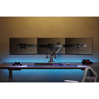 9. Neomounts NM-D775DX3BLACK Monitorhalterung/Ständer 68,6 cm (27") Schreibtisch Schwarz
