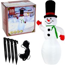 AUFBLASBARER, SELBSTAUFBLASENDER SCHNEEMANN ZEW 150 CM LED