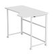 10. MACLEAN Klapptisch mit Rollen, weiß, mobil, 100 x 65 cm, max. 50 kg, abgewinkelt, Form