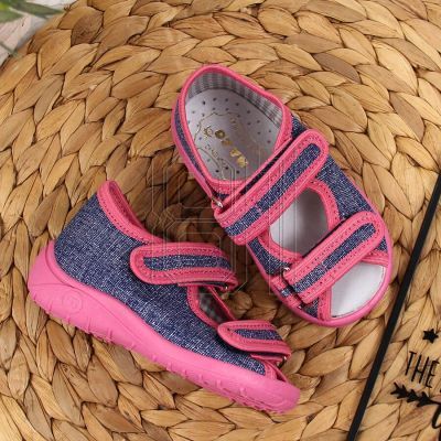 11. Hausschuhe Nazo Jr TEX4B in Marineblau und Rosa 
