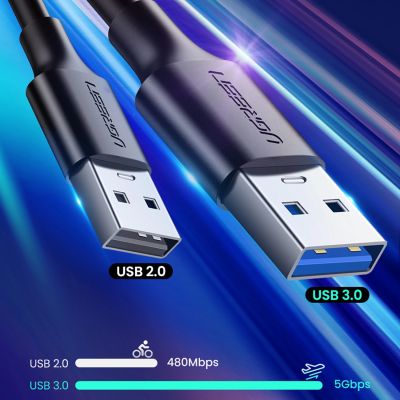 11. Ugreen US184 20882 USB-A 3.0 / USB-C 3A Kabel 1m - Schwarz