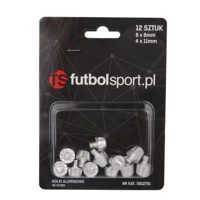 Fußballsport-Aluminiumstollen 8x8 mm + 4x11 mm