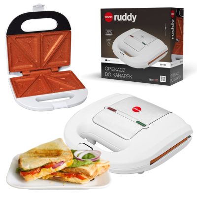 9. ELDOM SANDWICHMAKER ST11B RUDDY 750 W WEISSE KERAMIKPLATTEN