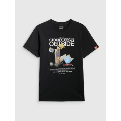 5. Herren-T-Shirt mit Aufdruck, regulär, Größe 4F 4FRSS26TTSHM3811-20S