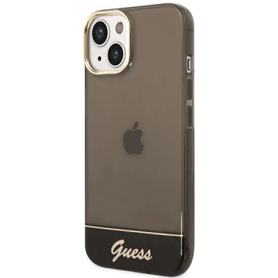 2. Guess GUHCP14SHGCOK iPhone 14 6.1 "schwarz / schwarz Hardcase Durchscheinend