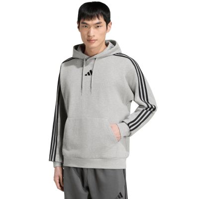 adidas Essentials Herren-Hoodie mit 3 Streifen aus French Terry, Grau, KY4202