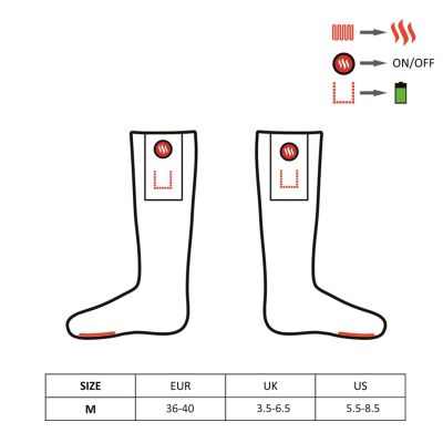7. Beheizbare Hausschuhe von GLOVII mit Socken, Größen 36–43, norwegisches Muster, inklusive Batterien und Ladekabel, GQ4M