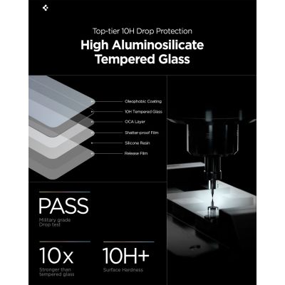 14. Spigen Glas.Tr Ez Fit Pro HD Privacy Glass 2er-Pack für Samsung Galaxy S26
