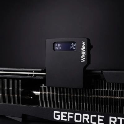 2. Thermal Grizzly TG-WV-P28R Wattmeter, schwarz, mit integriertem LCD-Display